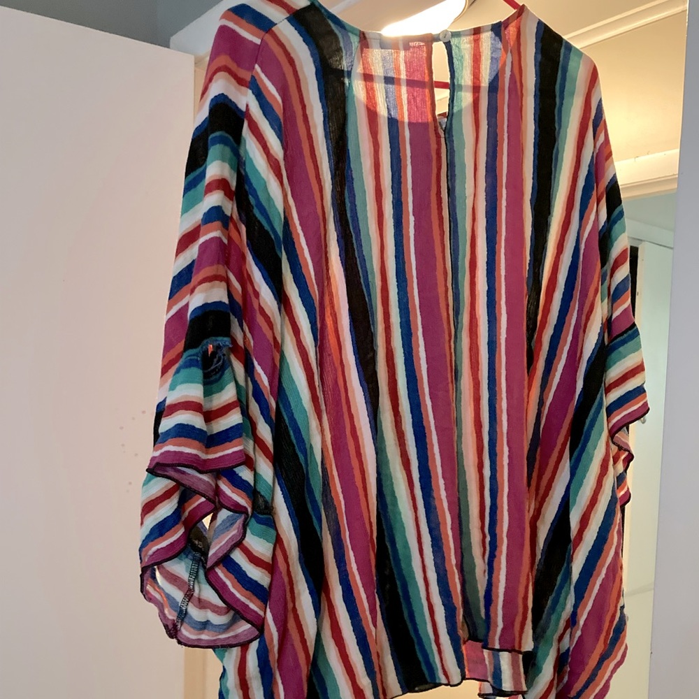 Womens plus size poncho blouse